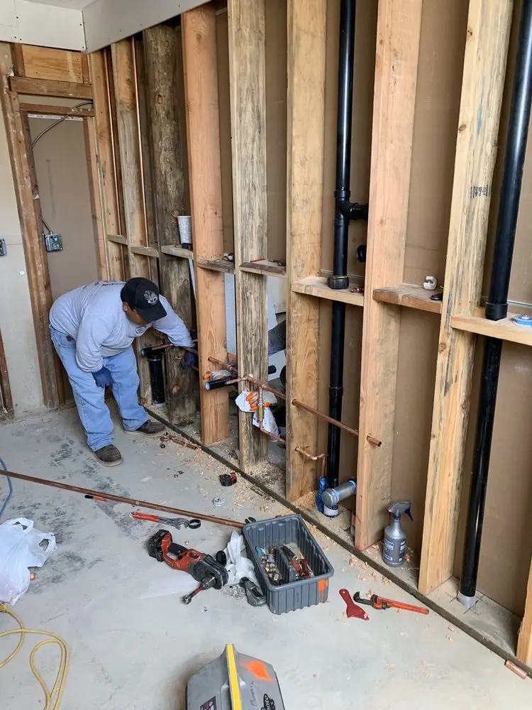 Commercial rough-in plumbing for Gas Line Repair in Caribou City